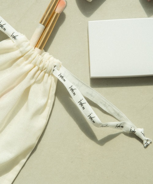 idem（イデム）の「idem gift bag S/コットン巾着ギフトバッグ（ポーチ・レディース・アイボリー・FREE）」の11枚目の写真