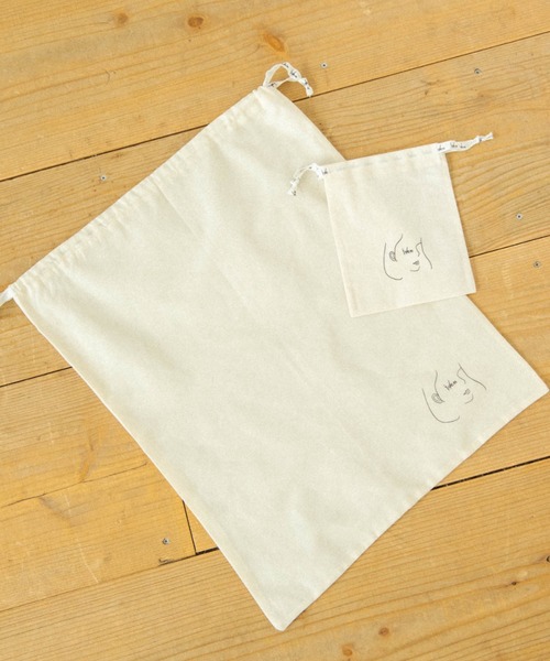 idem（イデム）の「idem gift bag S/コットン巾着ギフトバッグ（ポーチ・レディース・アイボリー・FREE）」の8枚目の写真