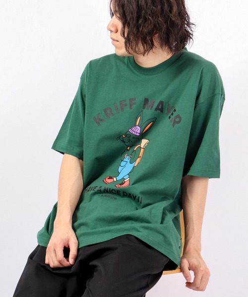 KRIFF MAYER(クリフメイヤー)の「KRIFF MAYER キャンプラビット半袖Tシャツ(Tシャツ/カットソー・メンズ・ベージュ/オフホワイト/グリーン/ホワイト系その他/グレー系その他/ベージュ系その他/チャコール・M/L)」の10枚目の写真