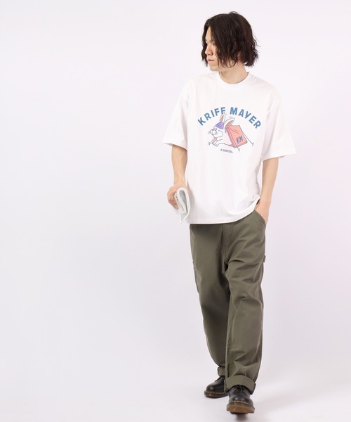 KRIFF MAYER(クリフメイヤー)の「KRIFF MAYER キャンプラビット半袖Tシャツ(Tシャツ/カットソー・メンズ・ベージュ/オフホワイト/グリーン/ホワイト系その他/グレー系その他/ベージュ系その他/チャコール・M/L)」の18枚目の写真