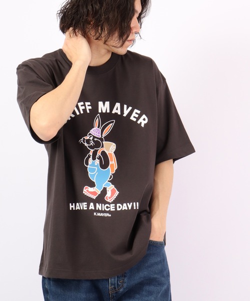 KRIFF MAYER(クリフメイヤー)の「KRIFF MAYER キャンプラビット半袖Tシャツ(Tシャツ/カットソー・メンズ・ベージュ/オフホワイト/グリーン/ホワイト系その他/グレー系その他/ベージュ系その他/チャコール・M/L)」の19枚目の写真