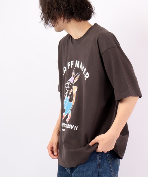 KRIFF MAYER(クリフメイヤー)の「KRIFF MAYER キャンプラビット半袖Tシャツ(Tシャツ/カットソー・メンズ・ベージュ/オフホワイト/グリーン/ホワイト系その他/グレー系その他/ベージュ系その他/チャコール・M/L)」の20枚目の写真