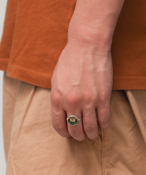 乱痴気（ランチキ）の「Wreath Ring（リング・メンズ・ホワイト/ブラック/ブルー/グリーン/クリア・8/9）」の10枚目の写真