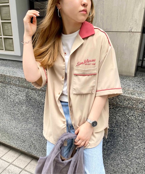 CPCM（シーピーシーエム）の「プール刺繍ボーリングシャツ（シャツ