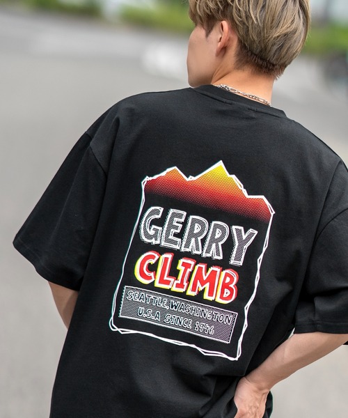 GERRY（ジェリー）の「【GERRY】別注 バックプリント/ワンポイント 刺しゅう 半袖Tシャツ（Tシャツ/カットソー・メンズ・ピンク/ブルー系その他/グレー系その他/C/グリーン系その他3/ホワイト系その他/グリーン系その他/ブラック系その他/グリーン系その他5/グリーン系その他4/イエロー/イエロー系その他2/イエロー系その他/B/ピンク系その他/グリーン系その他2/イエロー系その他3/A/D/グリーン/グレイッシュベージュ/グレー系その他2/グレー系その他3/グリーン系その他7/イエロー系その他5/ブラック/グリーン系その他6/イエロー系その他4/パープル/ホワイト/モスグリーン/セージグリーン/ブルー系その他2/ピンク系その他2/ブラック系/カーキ/ホワイト系/パープル系1/カーキ系/ホワイト系1/イエロー系その他6/グレー系1/グレー/ブルー/グレー系/ブラック系1/マスタード/ブルー系/パープル系/カーキ系1/ホワイト系2/グレー系2/ブラック系2/パープル系2/ブルー系2/カーキ系2/ブルー系1/ホワイト系4/カーキ系3/ブルー系3/ブラック系3/パープル系4/グレー系4/パープル系3/グレー系3/カーキ系4/ブルー系4/ブラック系4/ホワイト系3/カーキ系5/ブルー系5/ブラック系5/グレー系5/パープル系5/ホワイト系5・MEDIUM/LARGE/X-LARGE/SMALL）」の15枚目の写真