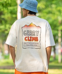 【GERRY】別注 バックプリント/ワンポイント 刺しゅう 半袖Tシャツ