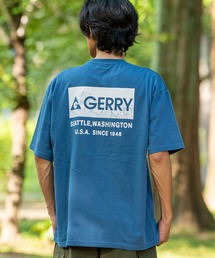 GERRY（ジェリー）の「【GERRY】別注 バックプリント ワンポイント 刺しゅう 半袖Tシャツ（Tシャツ/カットソー）」