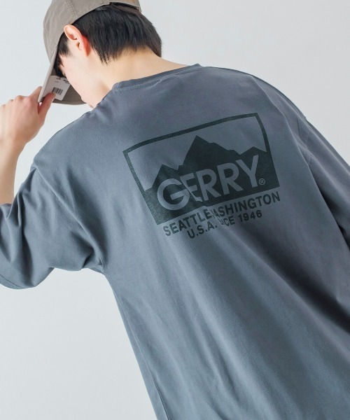 GERRY（ジェリー）の「【GERRY】別注 バックプリント/ワンポイント 刺しゅう 半袖Tシャツ（Tシャツ/カットソー・メンズ・ピンク/ブルー系その他/グレー系その他/C/グリーン系その他3/ホワイト系その他/グリーン系その他/ブラック系その他/グリーン系その他5/グリーン系その他4/イエロー/イエロー系その他2/イエロー系その他/B/ピンク系その他/グリーン系その他2/イエロー系その他3/A/D/グリーン/グレイッシュベージュ/グレー系その他2/グレー系その他3/グリーン系その他7/イエロー系その他5/ブラック/グリーン系その他6/イエロー系その他4/パープル/ホワイト/モスグリーン/セージグリーン/ブルー系その他2/ピンク系その他2/ブラック系/カーキ/ホワイト系/パープル系1/カーキ系/ホワイト系1/イエロー系その他6/グレー系1/グレー/ブルー/グレー系/ブラック系1/マスタード/ブルー系/パープル系/カーキ系1/ホワイト系2/グレー系2/ブラック系2/パープル系2/ブルー系2/カーキ系2/ブルー系1/ホワイト系4/カーキ系3/ブルー系3/ブラック系3/パープル系4/グレー系4/パープル系3/グレー系3/カーキ系4/ブルー系4/ブラック系4/ホワイト系3/カーキ系5/ブルー系5/ブラック系5/グレー系5/パープル系5/ホワイト系5・MEDIUM/LARGE/X-LARGE/SMALL）」の20枚目の写真
