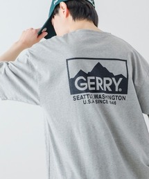 【GERRY】別注 バックプリント/ワンポイント 刺しゅう 半袖Tシャツ