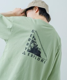 【GERRY】別注 バックプリント/ワンポイント 刺しゅう 半袖Tシャツ
