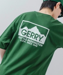 【GERRY】別注 バックプリント/ワンポイント 刺しゅう 半袖Tシャツ