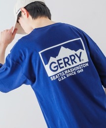 【GERRY】別注 バックプリント/ワンポイント 刺しゅう 半袖Tシャツ