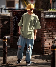 GERRY（ジェリー）の「【GERRY】別注 バックプリント/ワンポイント 刺しゅう 半袖Tシャツ（Tシャツ/カットソー）」