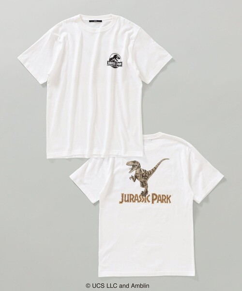 SHIPS(シップス)の「*SHIPS: <ジュラシックパーク> MOVIE プリント Tシャツ(Tシャツ/カットソー・メンズ・ホワイト/ブラック/ストーン/ホワイト系・SMALL/MEDIUM/LARGE/X-LARGE)」の3枚目の写真