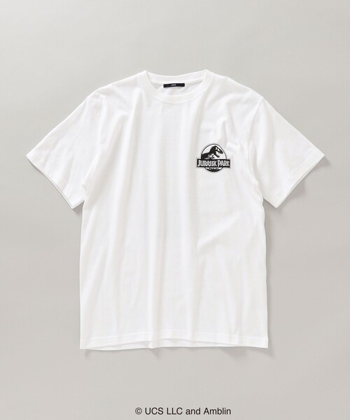 90年ユニバーサルスタジオジェラシックパークTシャツ ホワイト美品XL セール】*SHIPS: ＜ジュラシックパーク＞ MOVIE プリント Tシャツ（T