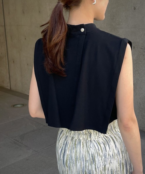 &g'aime（アンジェム）の「【&g’aime】ケープカットトップス（Tシャツ/カットソー・レディース・ブラック/モカ/グレイッシュベージュ・FREE）」の14枚目の写真