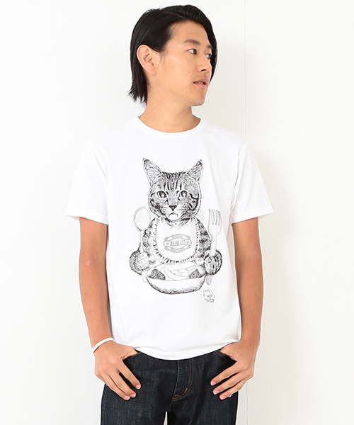 レア　美品　魔太郎がくる‼　Tシャツ 猫　黒　M mmts マミタス製 mmts | 2019 AUTUMN & WINTER Collection