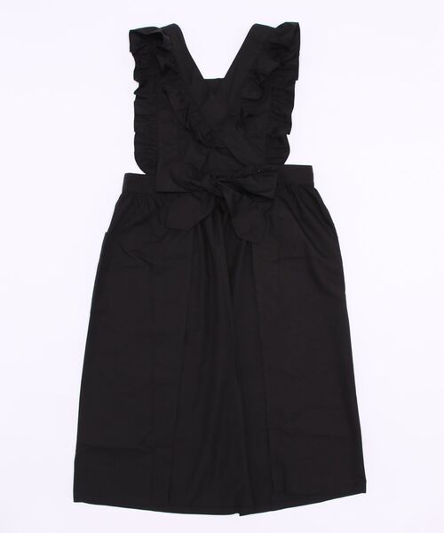 axes femme（アクシーズファム）の「カメオブローチフリルエプロン（エプロン・レディース・ブラック・FREE）」の2枚目の写真