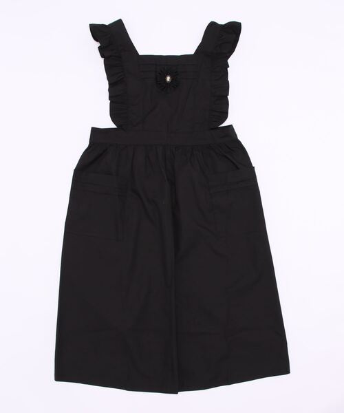 axes femme（アクシーズファム）の「カメオブローチフリルエプロン（エプロン・レディース・ブラック・FREE）」の3枚目の写真