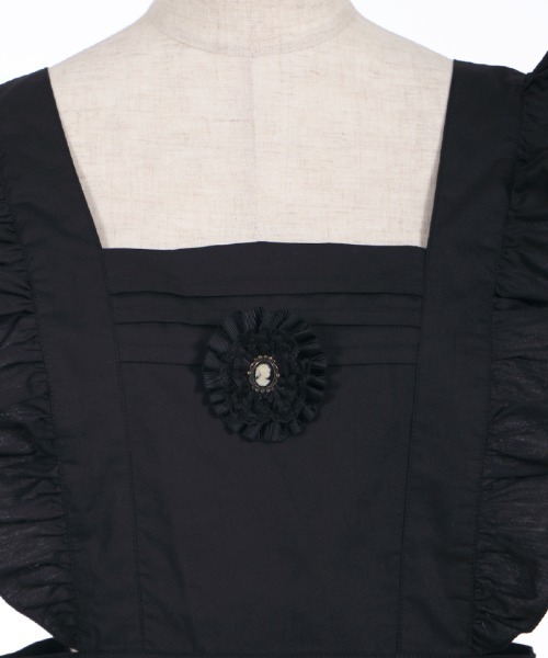 axes femme（アクシーズファム）の「カメオブローチフリルエプロン（エプロン・レディース・ブラック・FREE）」の12枚目の写真