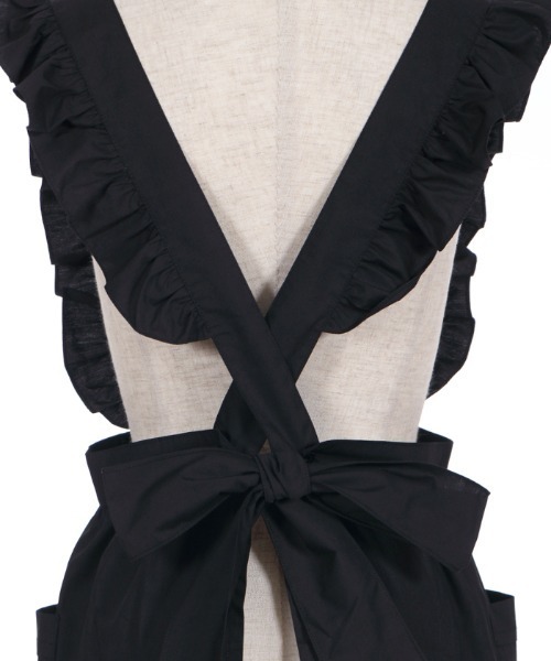 axes femme（アクシーズファム）の「カメオブローチフリルエプロン（エプロン・レディース・ブラック・FREE）」の8枚目の写真