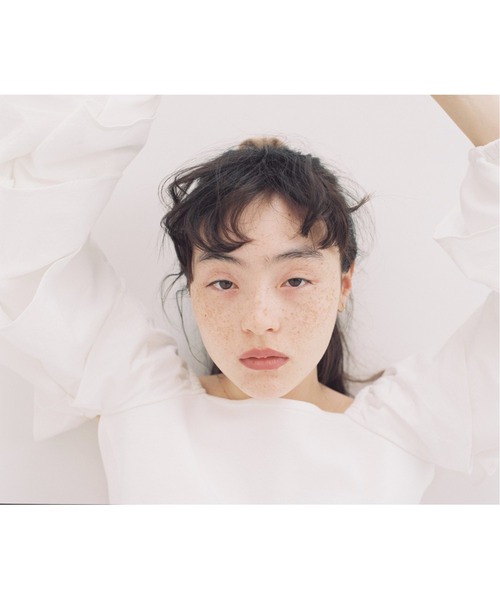 papier（パピエ）の「papier/パピエ/frill cross blouse（シャツ