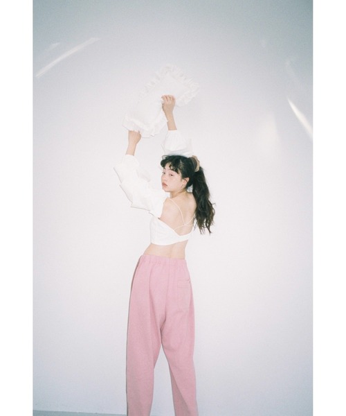 papier（パピエ）の「papier/パピエ/frill cross blouse（シャツ