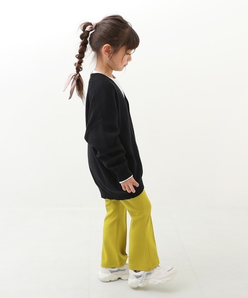 devirock(デビロック)の「綿100% 洗える ビッグシルエット コットンニットカーディガン(カーディガン/ボレロ・キッズ・ブラック/ベージュ/ライトブラウン/ライトカーキ/杢グレー/ヘザーチャコール・110cm/100cm/120cm/130cm/140cm/150cm/160cm)」の15枚目の写真