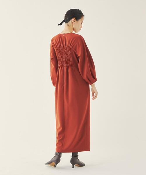 EMMEL REFINES（エメルリファインズ）の「＜EMMEL REFINES（エメル リファインズ）＞EM キリカエ シャーリング ワンピース（ワンピース・レディース・ダークグリーン/オレンジ系その他・M/S）」の17枚目の写真