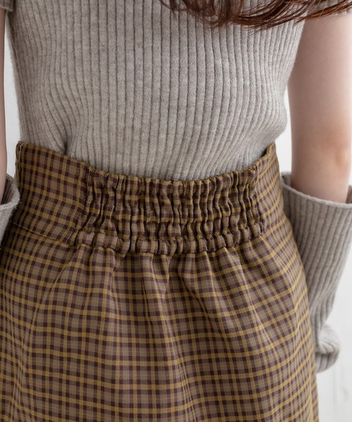 OLIVE des OLIVE（オリーブデオリーブ）の「レイヤードラップ風ビットスリットスカート（スカート・レディース・チャコールグレー/ブラック/ブラウン・FREE）」の19枚目の写真