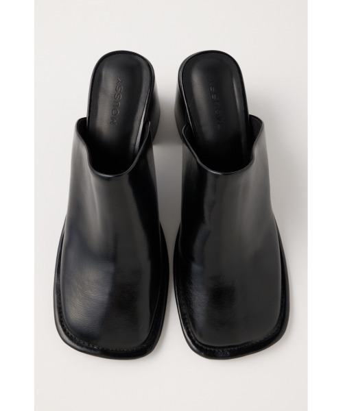 MOUSSY（マウジー）の「SQUARE TOE ミュール（パンプス・レディース・パープル/ブラック・LARGE/MEDIUM/SMALL）」の3枚目の写真
