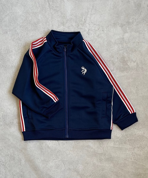 BIG FIELD（ビッグフィールド）の「トラックジャケット（90～150cm）（その他アウター・キッズ・ネイビー/オフホワイト/グリーン・90/100/110/120/130/140/150）」の3枚目の写真