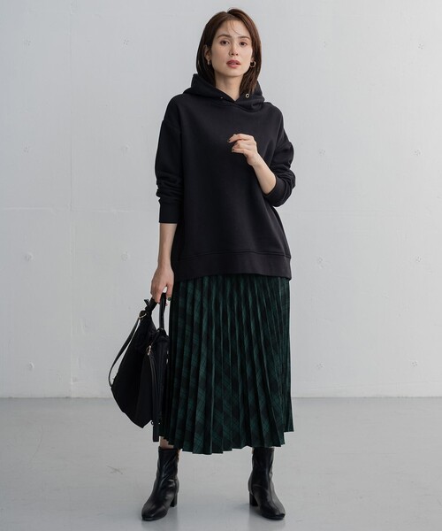 ANY(エニィ)の「【14色展開/洗える】ウーリッシュ プリーツスカート(スカート・レディース・アイボリー系/グリーン系/ワイン系/オレンジ系/ネイビー系/ネイビー系6/グリーン系6/グレー系5/アイボリー系5/ブラウン系6/ブラウン系5/イエロー系/ブルー系/ピーコックグリーン系・2/3/1)」の8枚目の写真