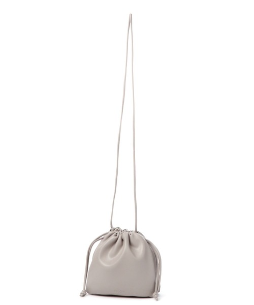 ESLOW（エスロー）の「ESLOW / Drawstring BAG（ショルダーバッグ・レディース・グレー/ブラック/ピンク/カーキ/パープル・FREE）」の3枚目の写真