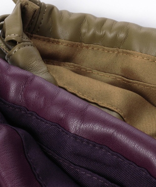 ESLOW（エスロー）の「ESLOW / Drawstring BAG（ショルダーバッグ・レディース・グレー/ブラック/ピンク/カーキ/パープル・FREE）」の18枚目の写真