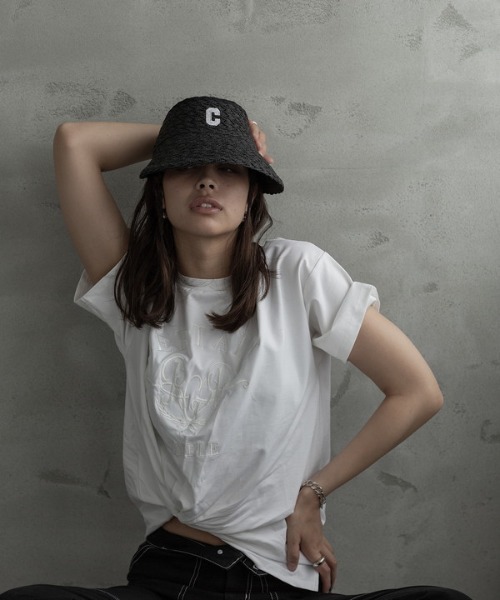 ROGER AND RAW（ロジャーアンドロウ）の「Embroidery T（Tシャツ/カットソー・レディース・ホワイト/ブラック/グリーン・MEDIUM）」の18枚目の写真