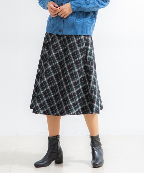 Honeys（ハニーズ）の「チェック柄フレアスカート（スカート）」 - WEAR
