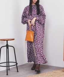 coen | ボリュームスリーブマーメイドワンピース(ワンピース)