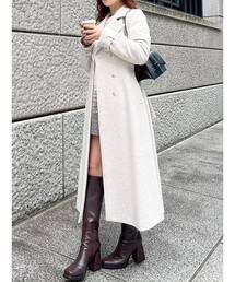 RESEXXY | ビッグカラーロングコート(その他アウター)