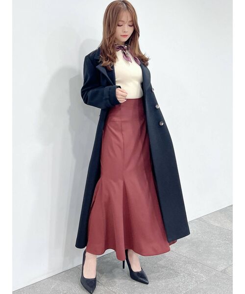 RESEXXY(リゼクシー)の「ビッグカラーロングコート(その他アウター・レディース・ブラック/ベージュ/アイボリー・FREE)」の9枚目の写真