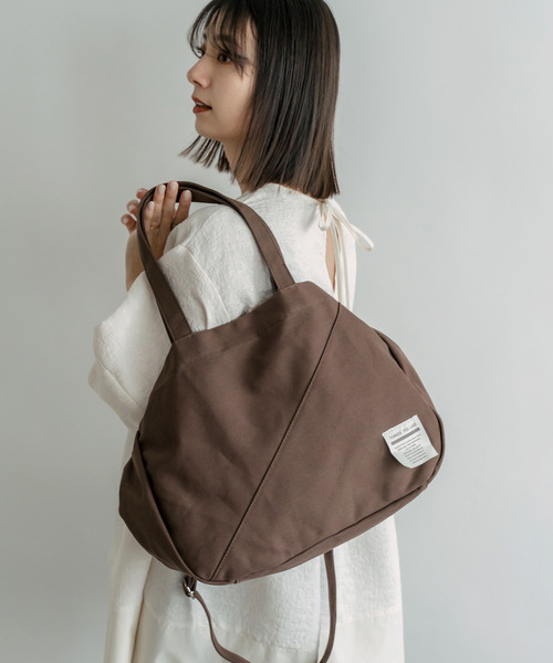 DEVICE（デバイス）の「【インフルエンサーぬこ ×DEVICE コラボ】Rename  オリジナルタグ キャンバス 2WAY ショルダーバッグ トートバッグ（トートバッグ・レディース・ナチュラル/ブラウン/ブラック/ネイビー・FREE）」の11枚目の写真