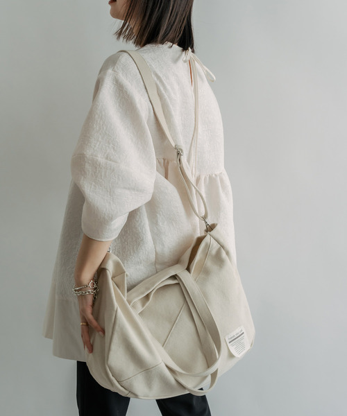 DEVICE（デバイス）の「【インフルエンサーぬこ ×DEVICE コラボ】Rename  オリジナルタグ キャンバス 2WAY ショルダーバッグ トートバッグ（トートバッグ・レディース・ナチュラル/ブラウン/ブラック/ネイビー・FREE）」の21枚目の写真