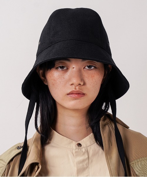 La Maison de Lyllis（メゾンドリリス）の「【La Maison de Lyllis】ブリムハット DISA 2221006（ハット・レディース・ブラック/ナチュラル・FREE）」の2枚目の写真