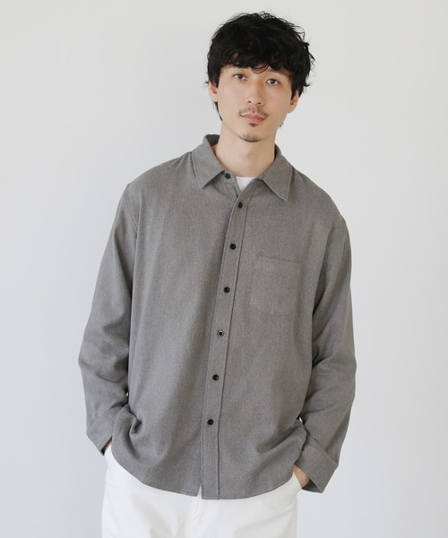 LIL VENDARS(リルヴェンダース)の「ライトフランネル 長袖チェックシャツ(Tシャツ/カットソー・メンズ・ブラウン系/レッド系/カーキ/杢グレー/ブラック系/ブルー系/ネイビー・M/L/LL)」の3枚目の写真