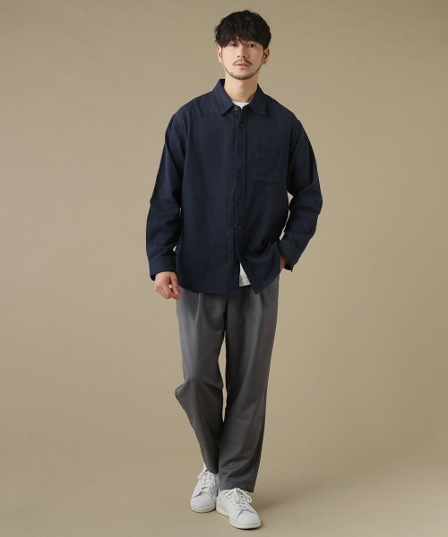 LIL VENDARS(リルヴェンダース)の「ライトフランネル 長袖チェックシャツ(Tシャツ/カットソー・メンズ・ブラウン系/レッド系/カーキ/杢グレー/ブラック系/ブルー系/ネイビー・M/L/LL)」の16枚目の写真