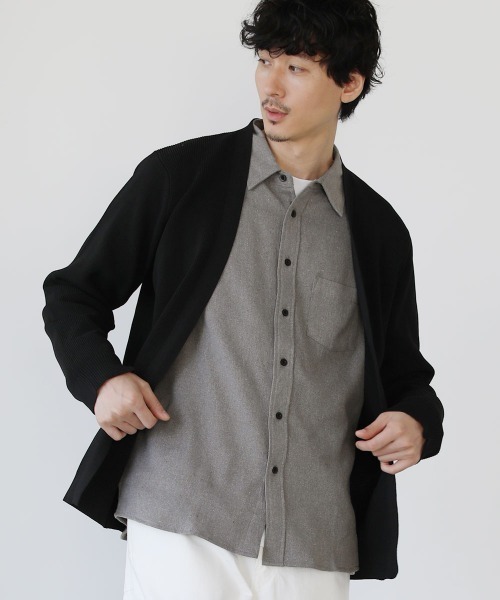 LIL VENDARS(リルヴェンダース)の「ライトフランネル 長袖チェックシャツ(Tシャツ/カットソー・メンズ・ブラウン系/レッド系/カーキ/杢グレー/ブラック系/ブルー系/ネイビー・M/L/LL)」の17枚目の写真