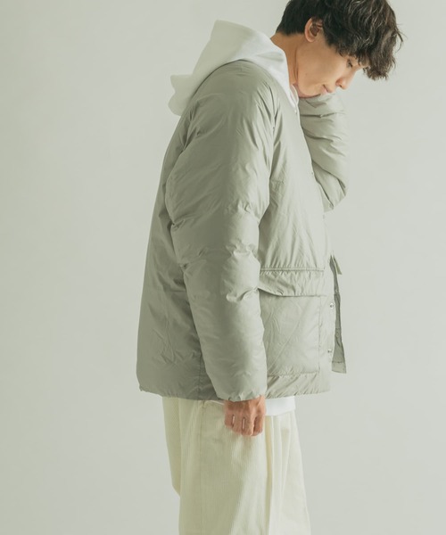 FORK&SPOON(フォークアンドスプーン)の「FORK&SPOON Soronaバデットブルゾン(ダウンジャケット/コート・メンズ・カーキ/ブラック/ライトグレー・4/5)」の9枚目の写真