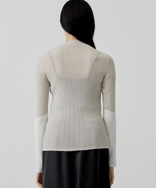 city（シティ）の「【CITY】ライトシアーランダムリブニット（ニット/セーター・レディース・ブラック/ライム/アイボリー・FREE）」の8枚目の写真