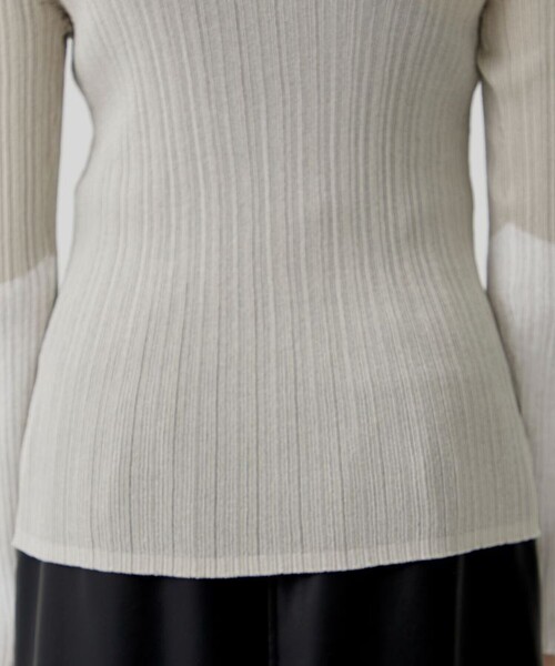 city（シティ）の「【CITY】ライトシアーランダムリブニット（ニット/セーター・レディース・ブラック/ライム/アイボリー・FREE）」の5枚目の写真