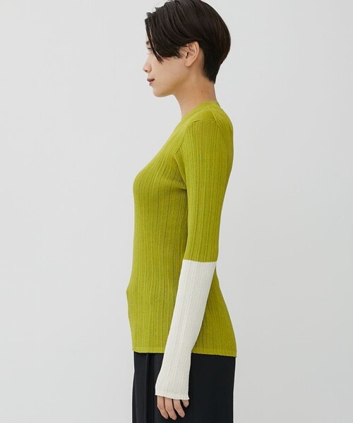 city（シティ）の「【CITY】ライトシアーランダムリブニット（ニット/セーター・レディース・ブラック/ライム/アイボリー・FREE）」の12枚目の写真